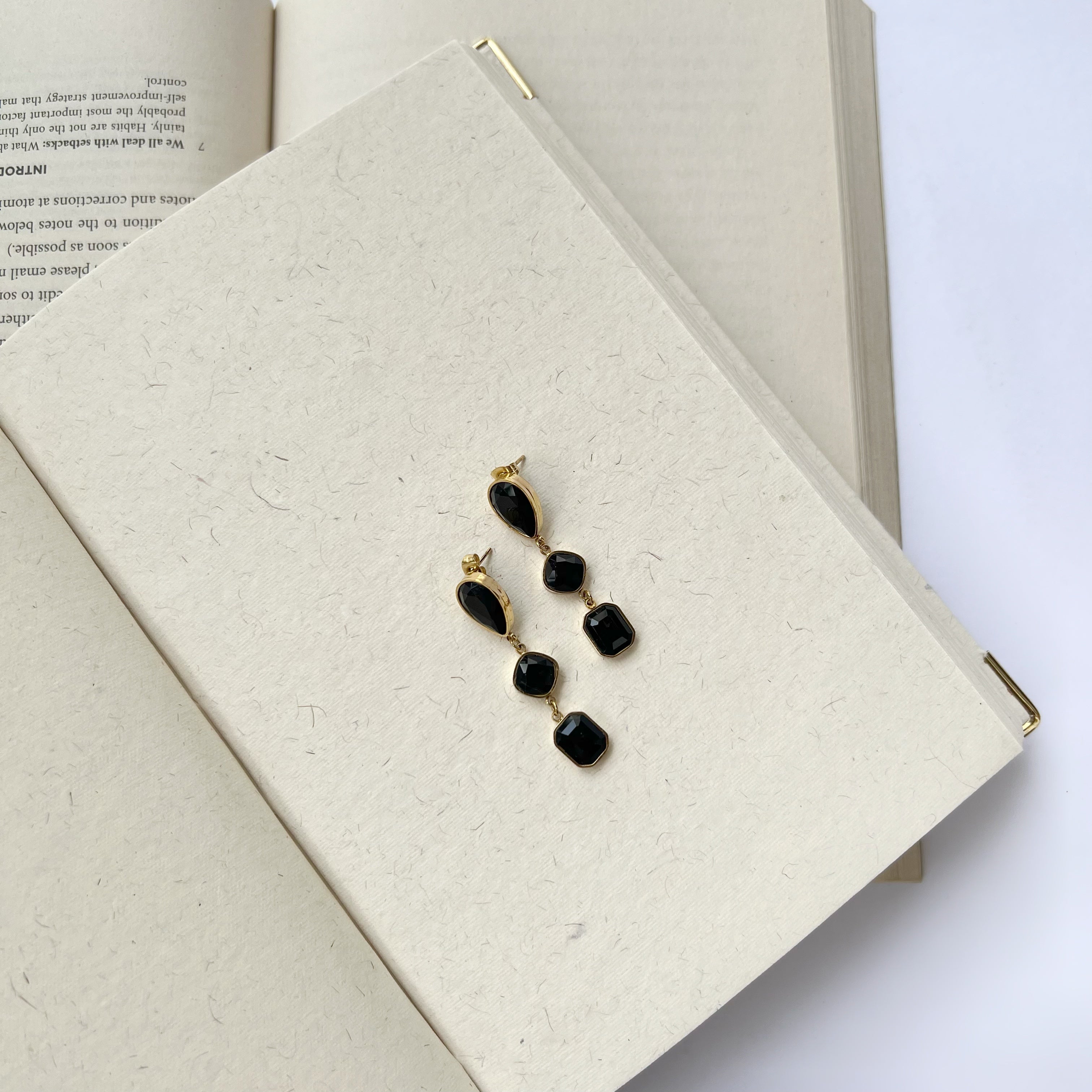 Black Dangling Earrings