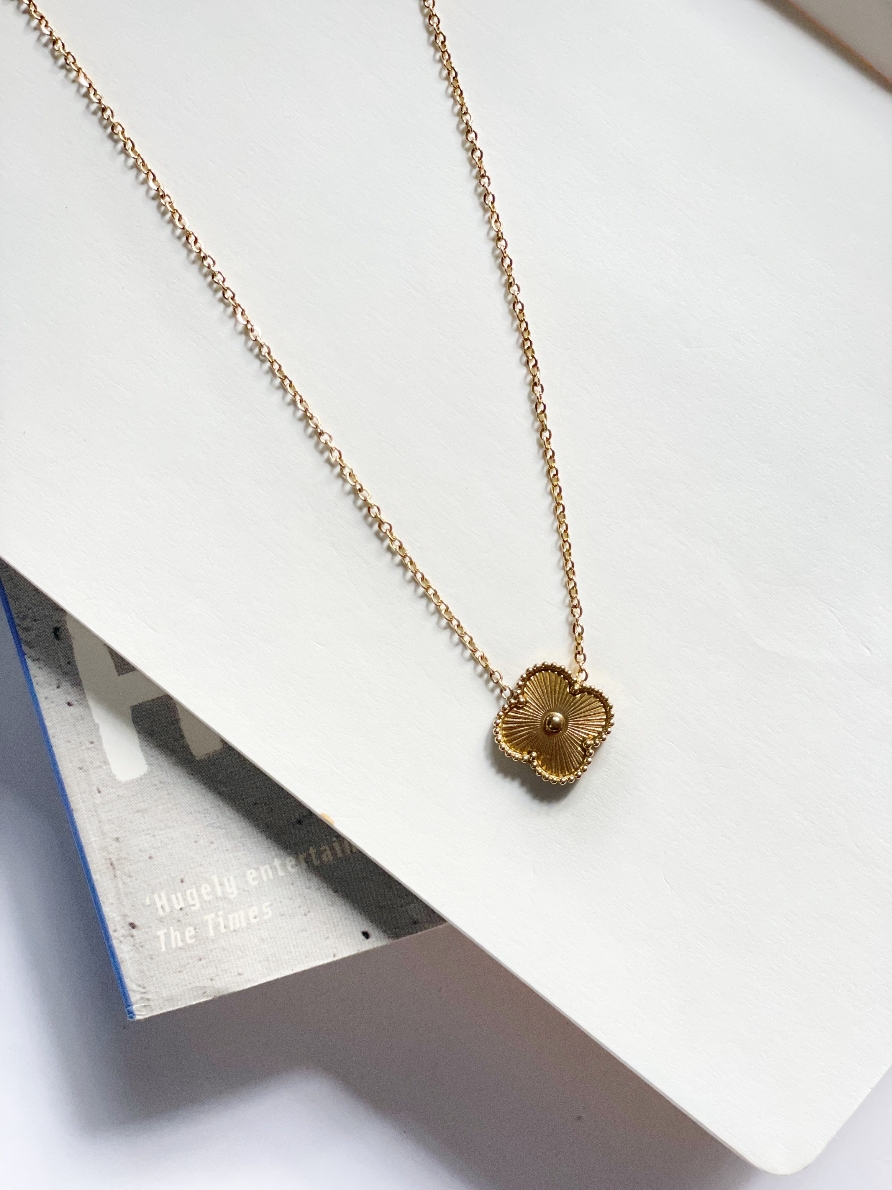 Golden Clover Pendant