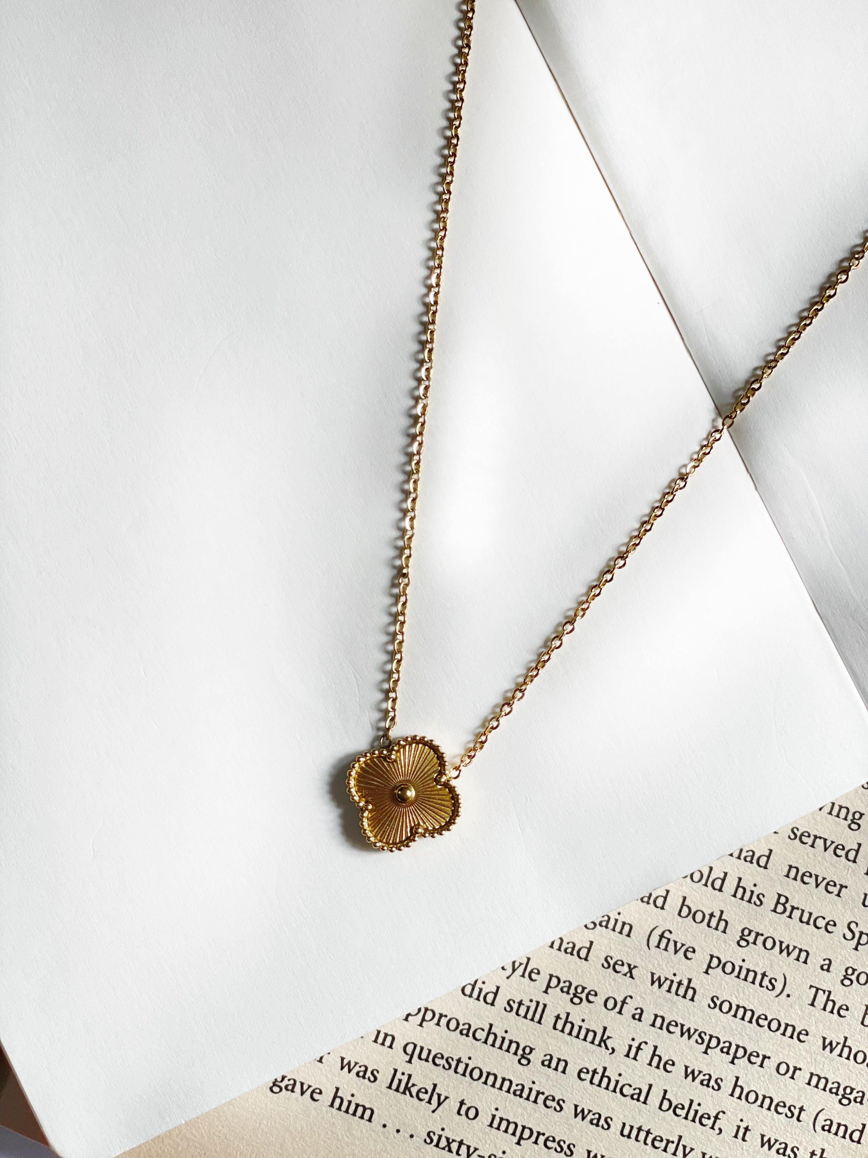 Golden Clover Pendant