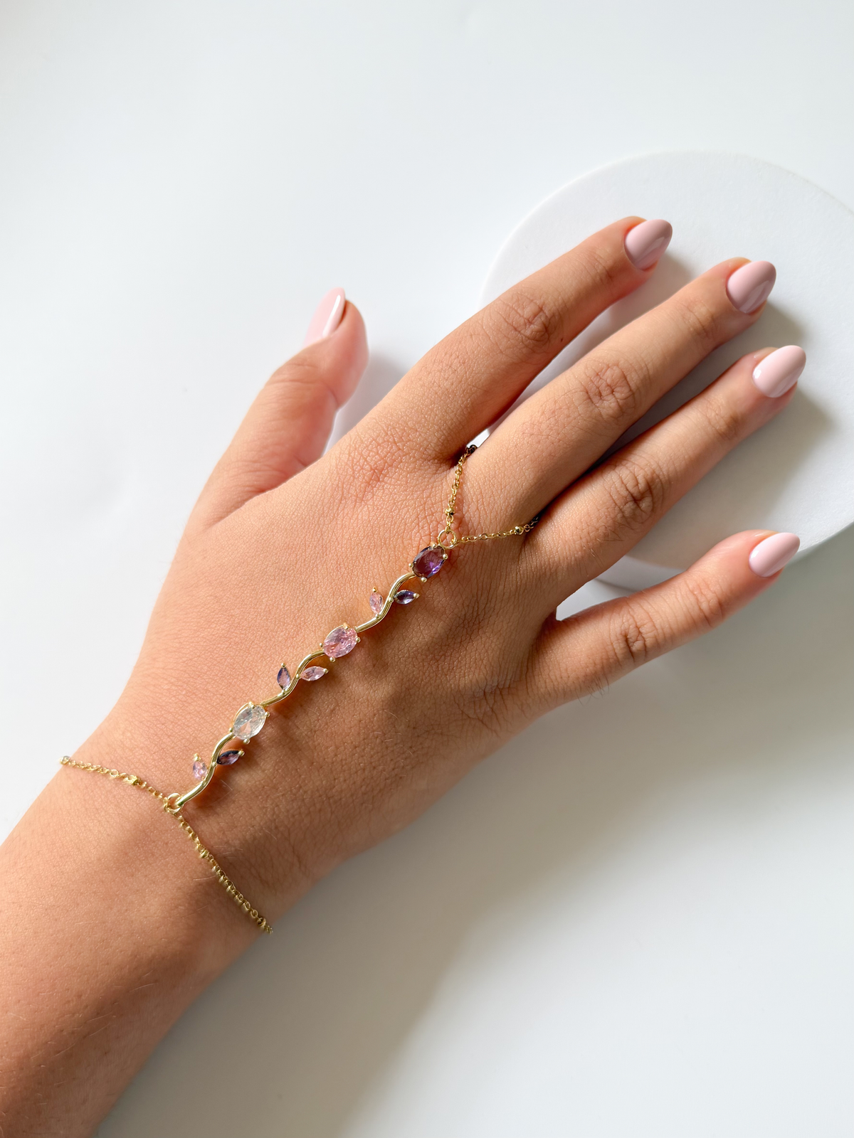 Pink Tulip Handchain