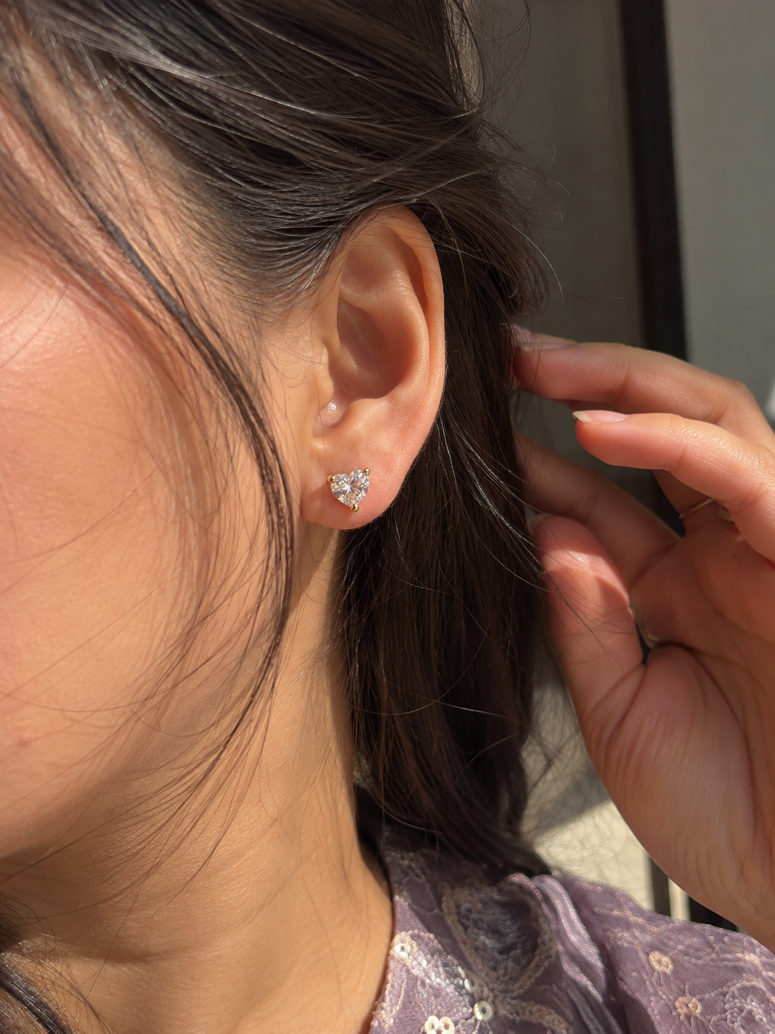Heart Drop Earrings