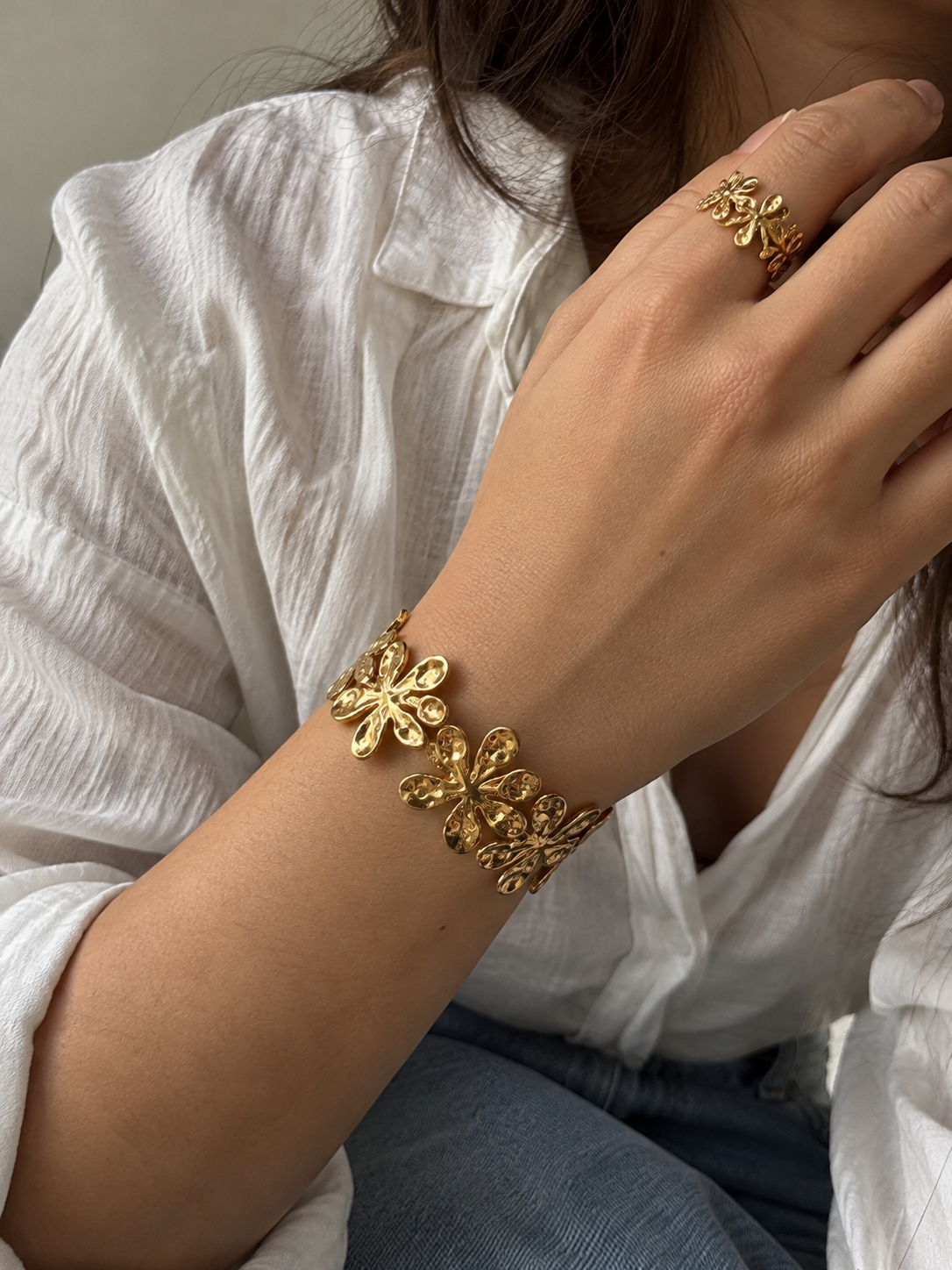 Petra Cuff and Ring Set