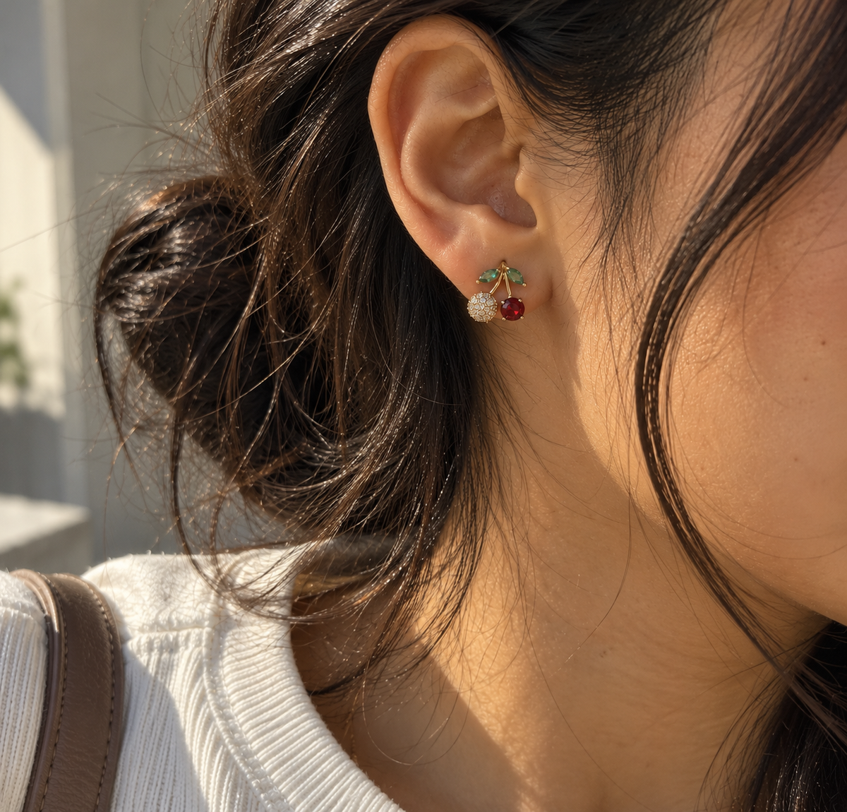 Cherry Drop Earrings