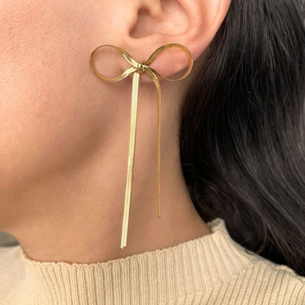 Long Bow Earrings