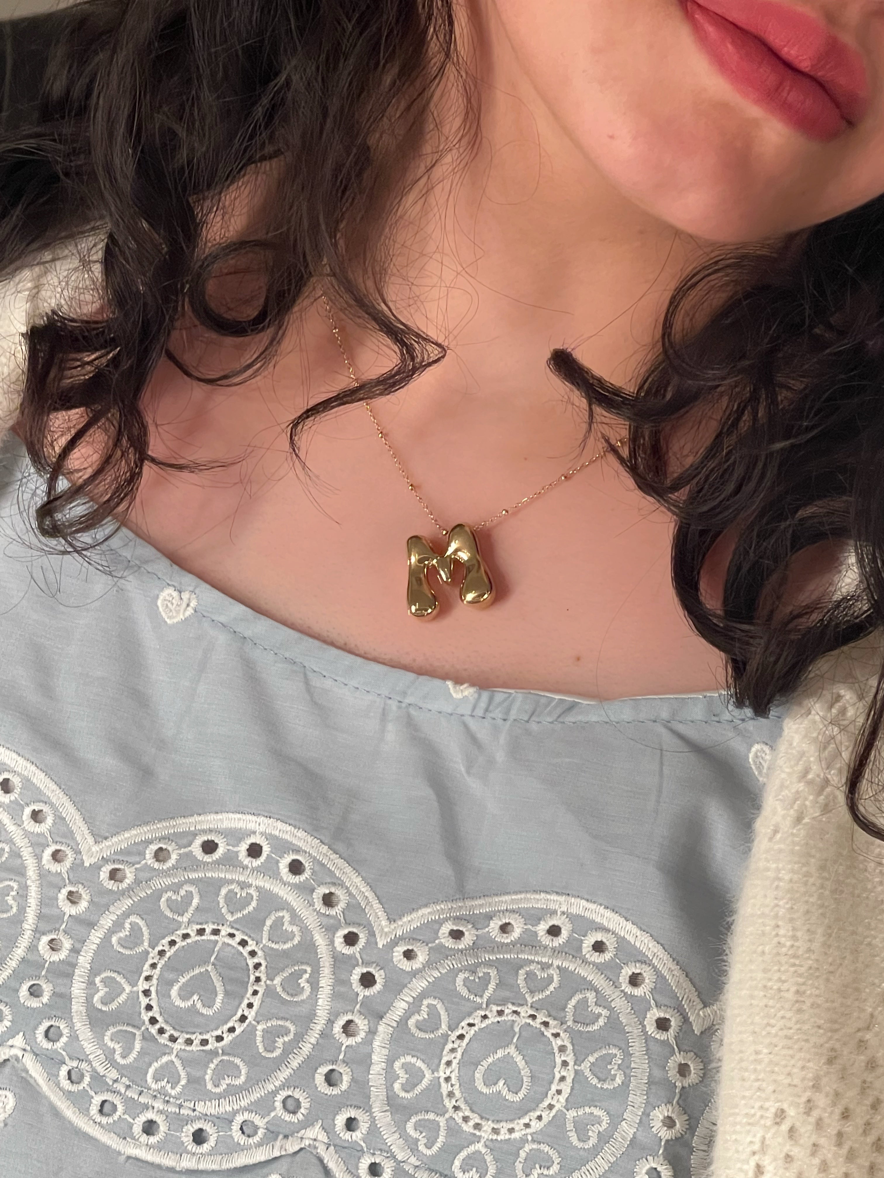 Bubble Letter Necklaces