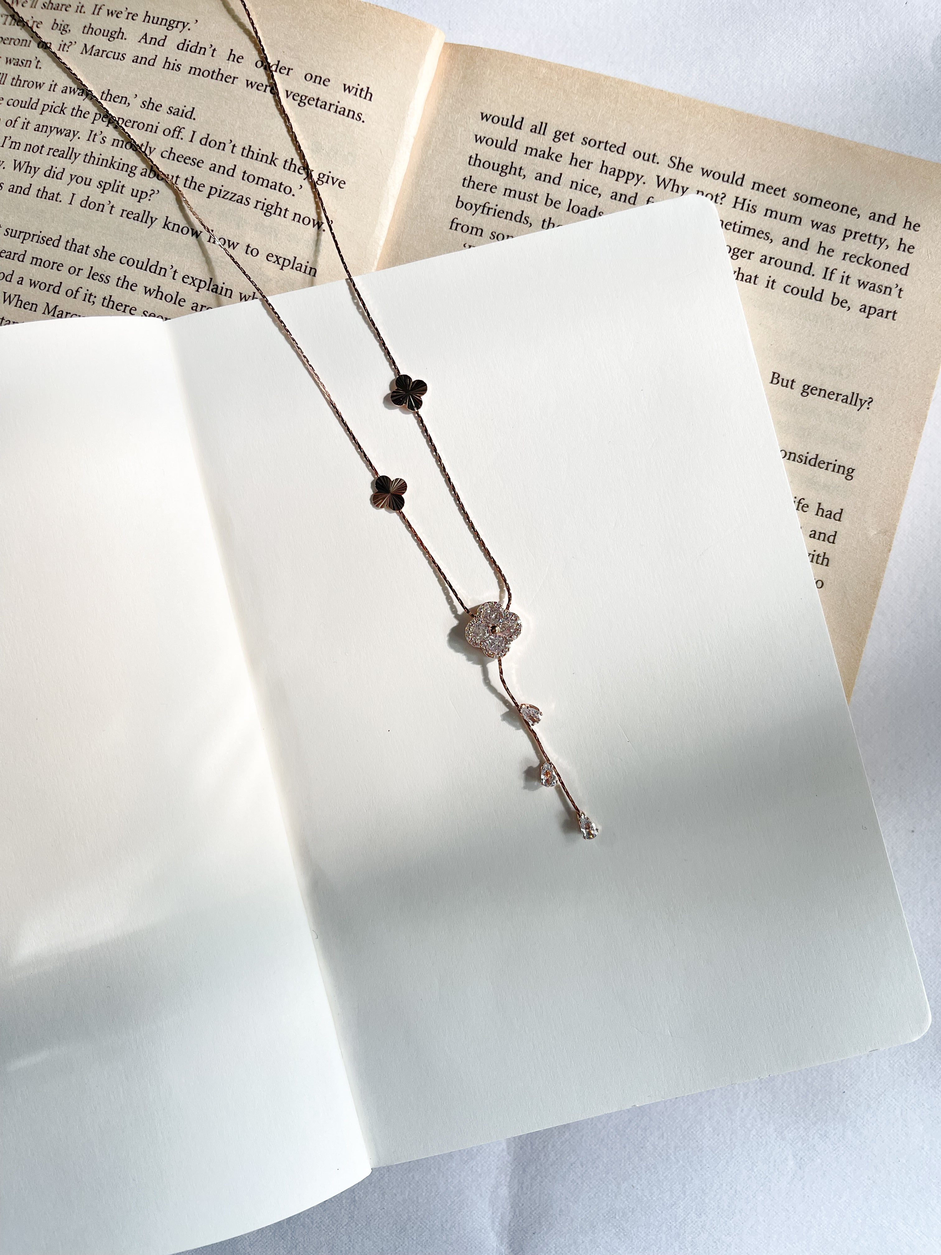 Celeste Clover necklace