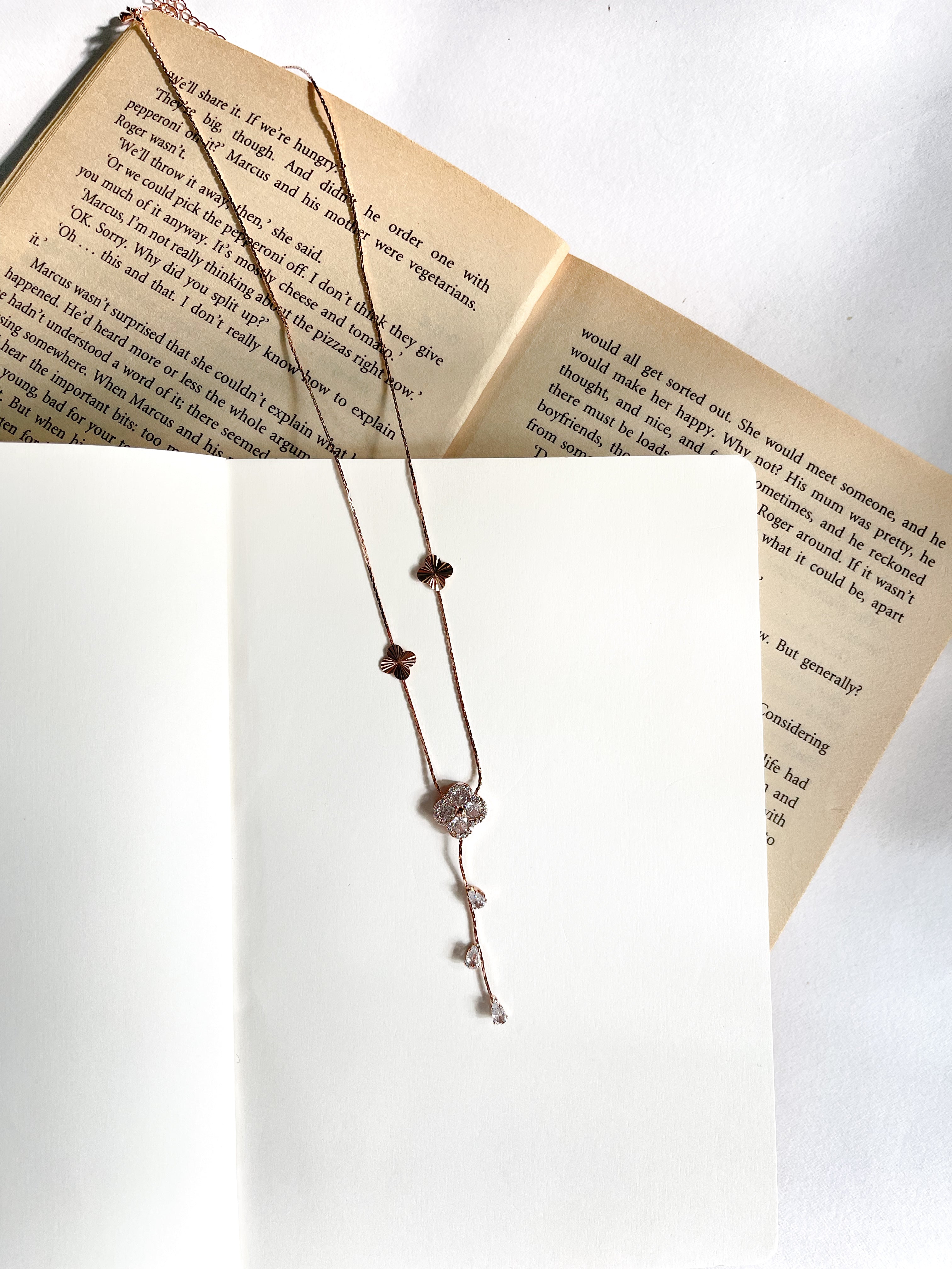 Celeste Clover necklace