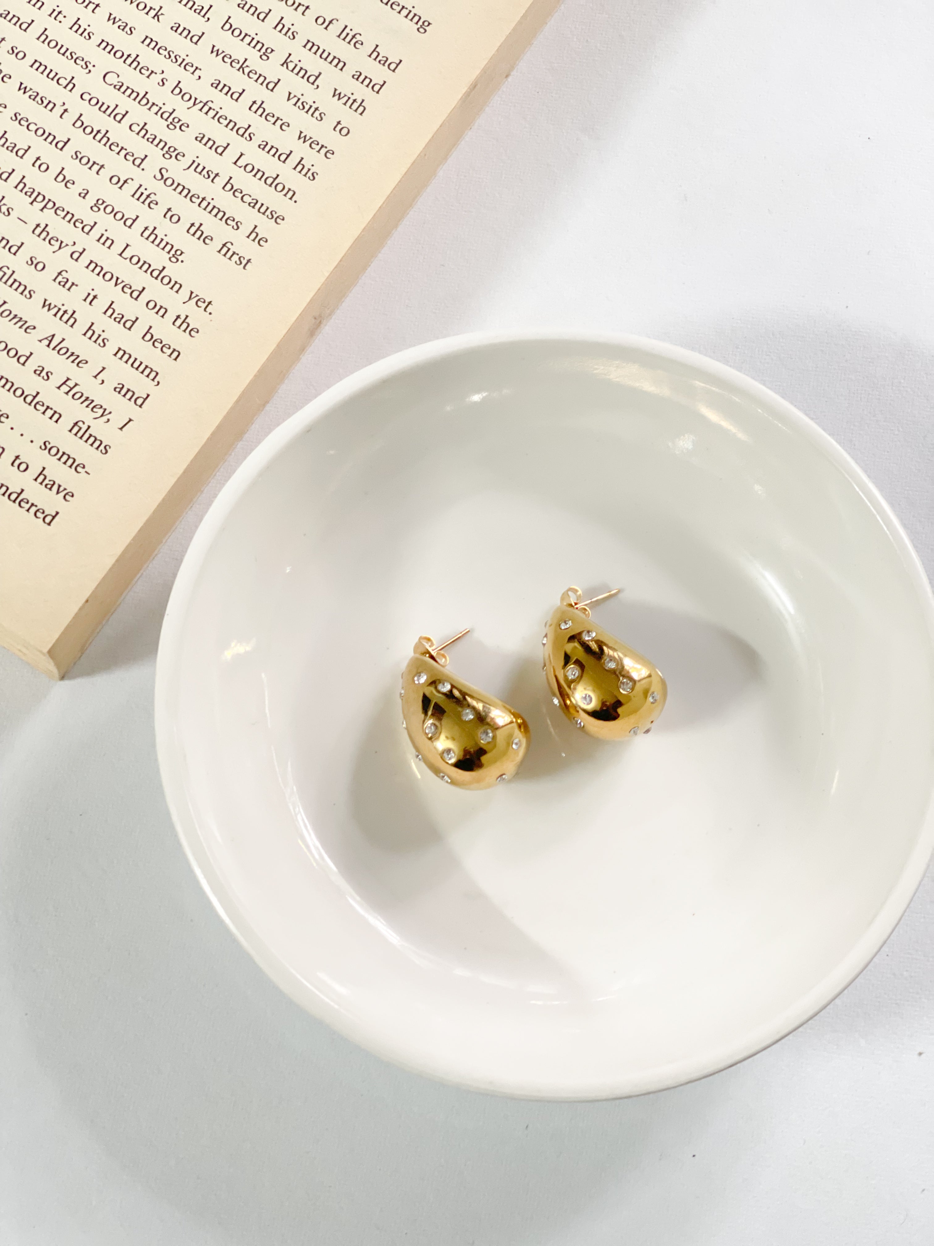 Bottega stone earrings